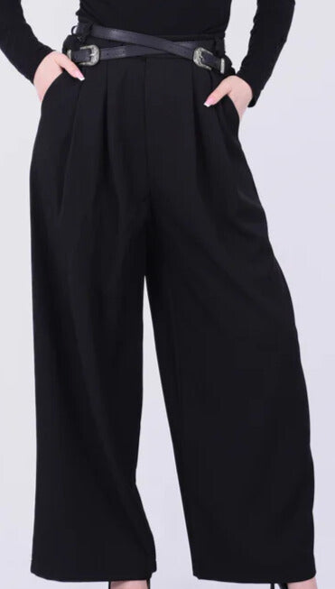 Panta Palazzo doppia cintura