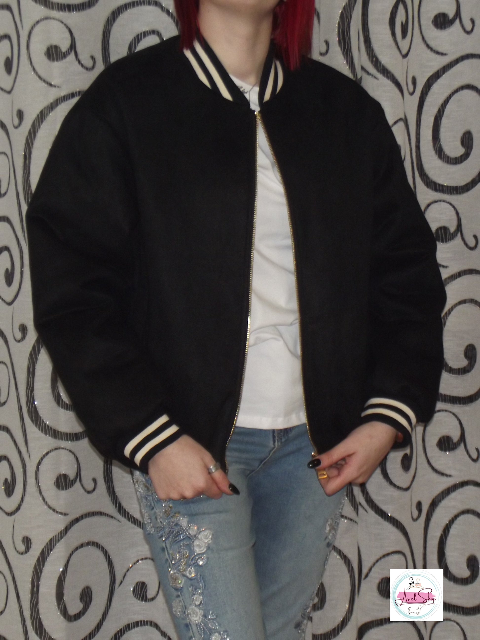 Giubbotto Bomber nero