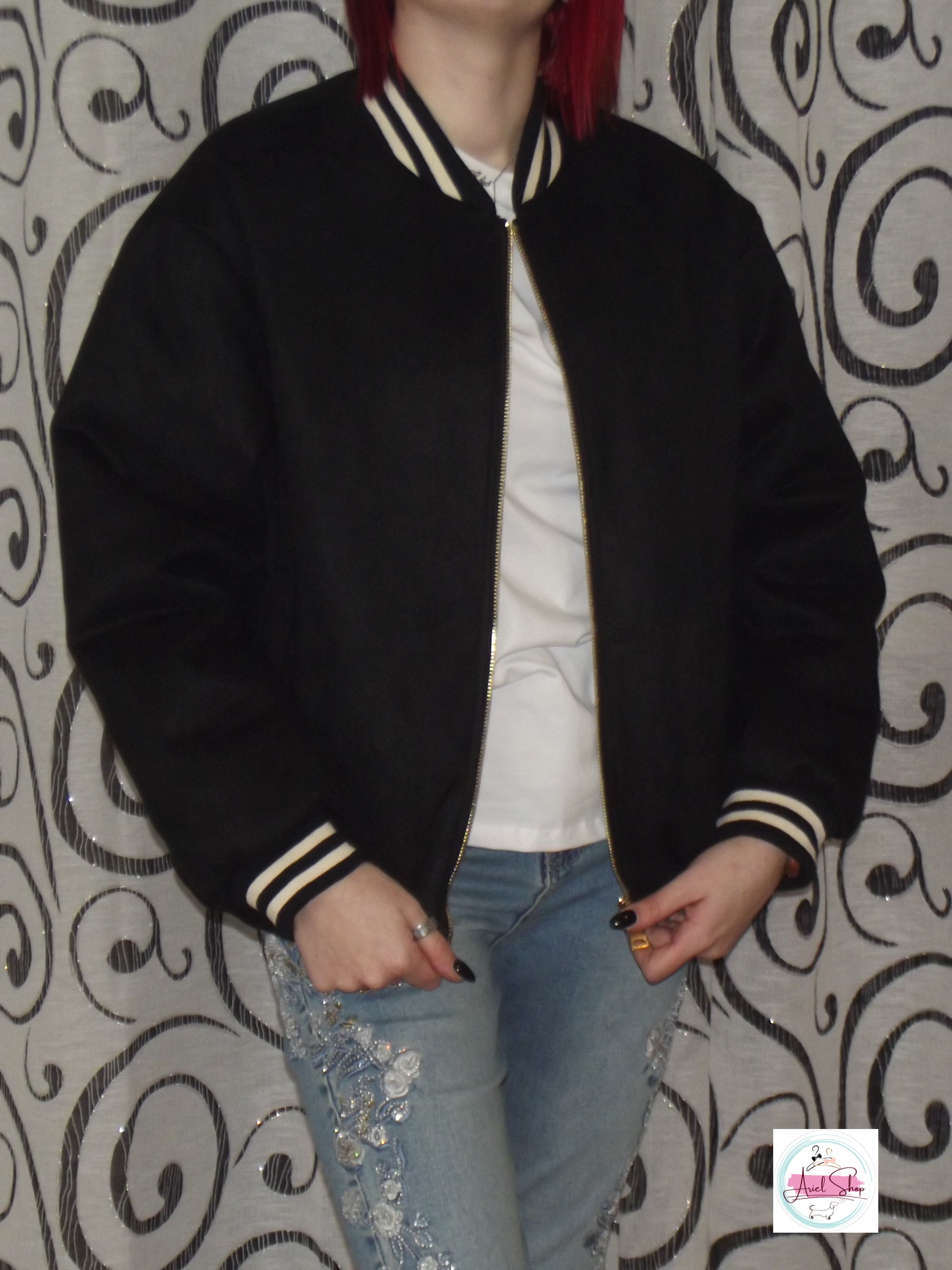 Giubbotto Bomber nero
