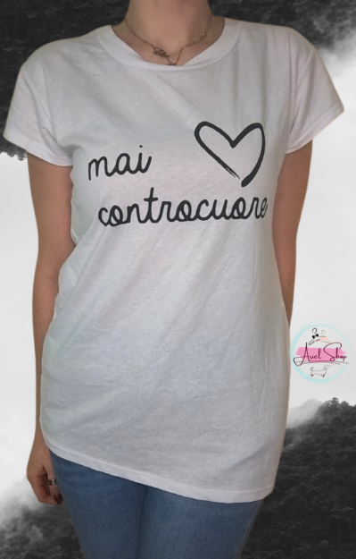 T-shirt mai controcuore