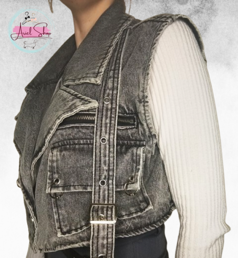 Smanicato jeans cargo