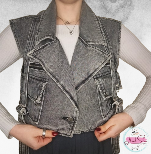 Smanicato jeans cargo