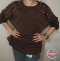 Felpa Elegance con Perle e strass