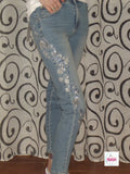 Jeans Fiori e Strass