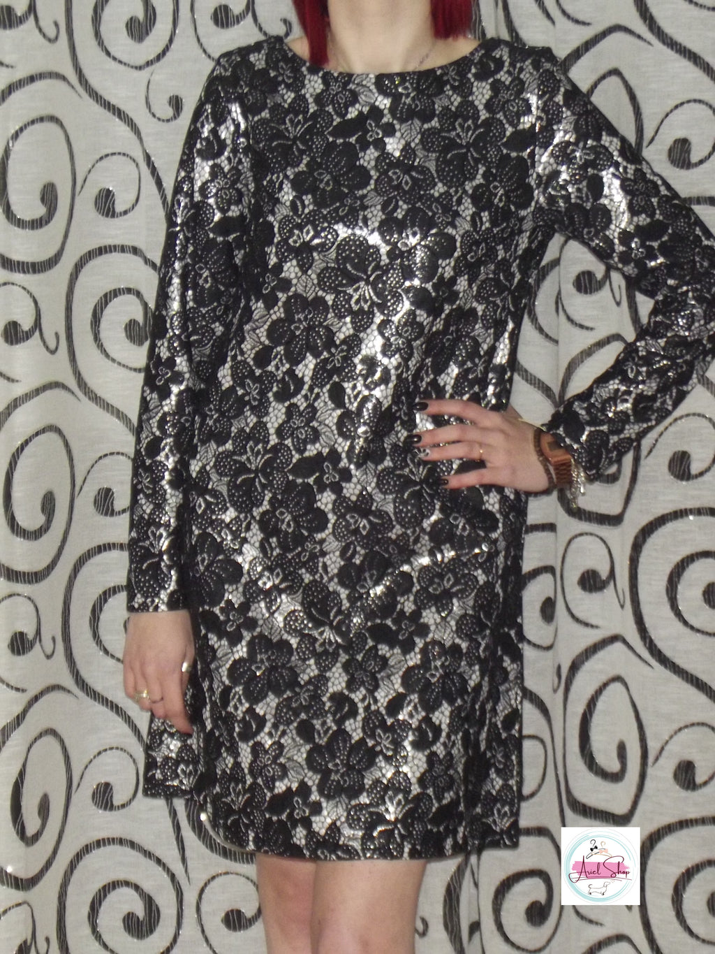 Vestito Con Fiocco e pizzo